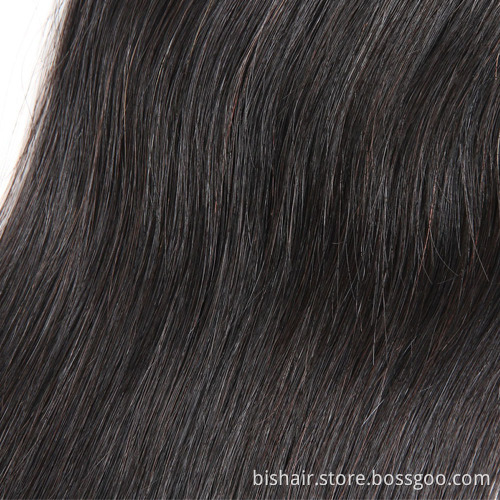 13x4T Front Lace Wig Straight Hair Brazilian Real Hair Lace Closing Wig, Suitable for Women 150% Density Natural Color Hair
